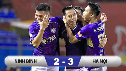 Kết quả Ninh Bình 2–3 Hà Nội: Hà Nội đòi được nợ ở trận cầu nghẹt thở!